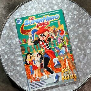 Lot of 2 DC Super Hero Girls: Out of the Bottle Graphic Novel - Colorful Cover